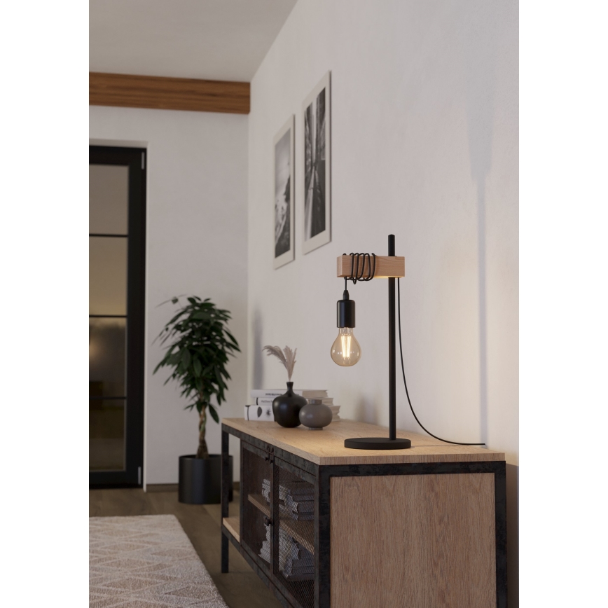 Eglo 55249 - Lampada da tavolo TOWNSHEND 1xE27/10W/230V