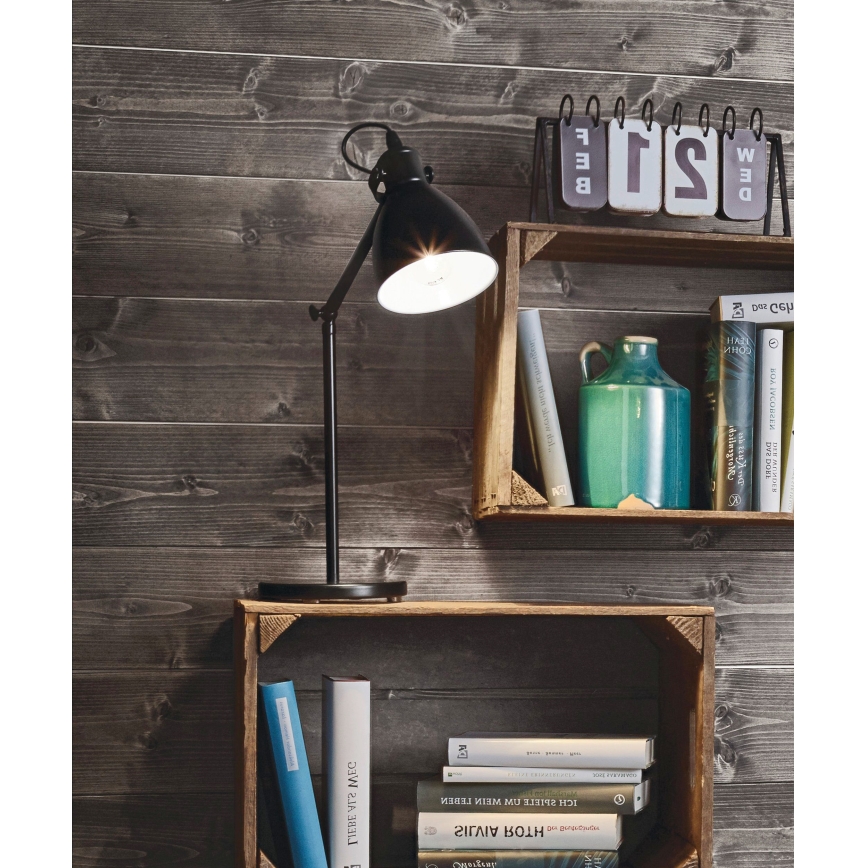 Eglo 55251 - Lampada da tavolo PRIDDY 1xE27/40W/230V nera