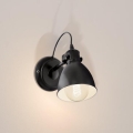 Eglo 55261 - Lampada da parete PRIDDY 1xE27/40W/230V nero