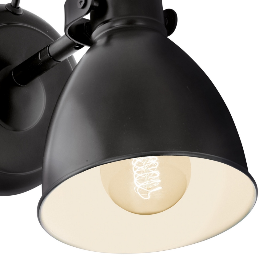 Eglo 55261 - Lampada da parete PRIDDY 1xE27/40W/230V nero