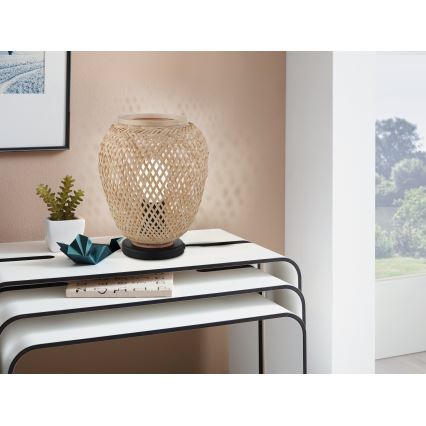 Eglo 55699 - Lampada da tavolo DEMBLEBY 1xE27/40W/230V beige