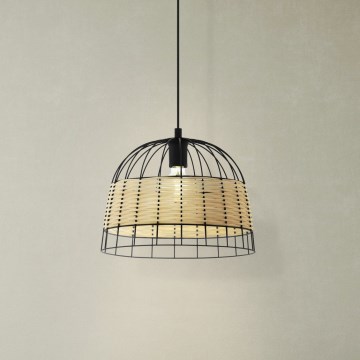 Eglo 55709 - Lampadario a sospensione con filo ANWICK 1xE27/40W/230V rattan