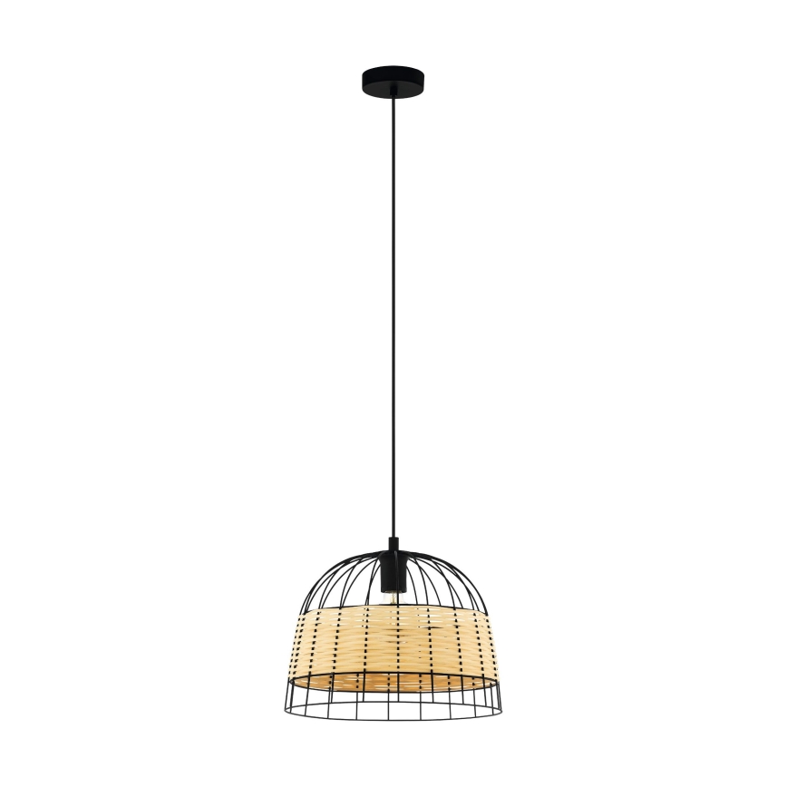 Eglo 55709 - Lampadario a sospensione con filo ANWICK 1xE27/40W/230V rattan