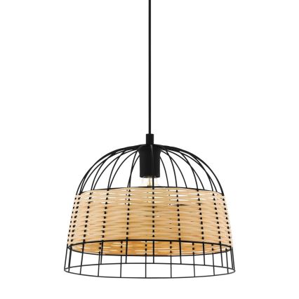 Eglo 55709 - Lampadario a sospensione con filo ANWICK 1xE27/40W/230V rattan