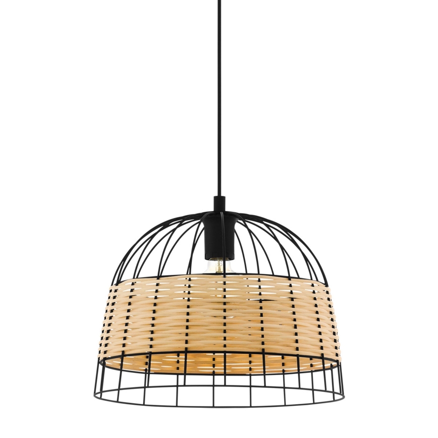 Eglo 55709 - Lampadario a sospensione con filo ANWICK 1xE27/40W/230V rattan