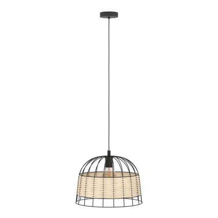 Eglo 55709 - Lampadario a sospensione con filo ANWICK 1xE27/40W/230V rattan