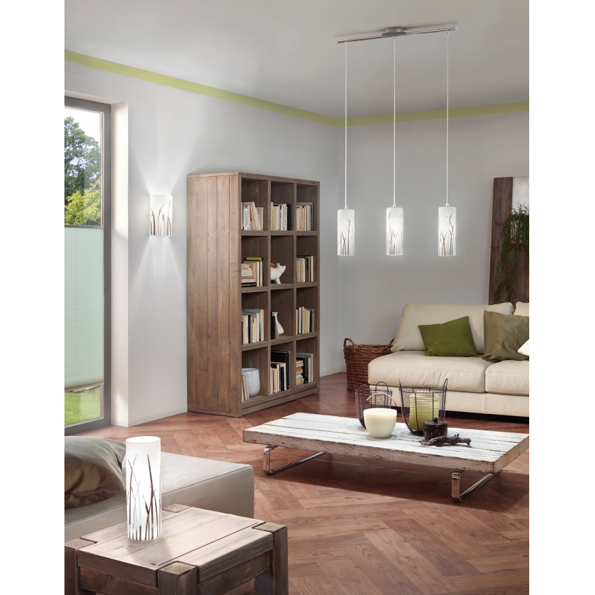 Eglo 55807 - Lampada da tavolo LED 1xE14/5,5W/230V bianca/cromo lucido