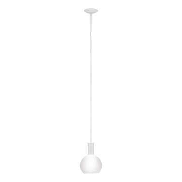 Eglo 62266 - Lampadario a sospensione con filo PASCOA PRO 1xE27/60W/230V 20 cm bianco
