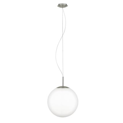 Eglo 63269 - Lampadario a sospensione con cavo PIEDALE 1xE27/60W/230V Ø 35 cm cromo opaco