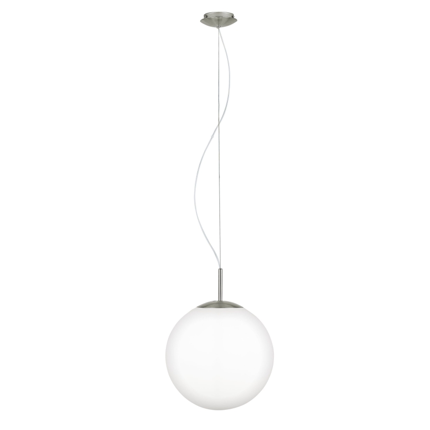 Eglo 63269 - Lampadario a sospensione con cavo PIEDALE 1xE27/60W/230V Ø 35 cm cromo opaco