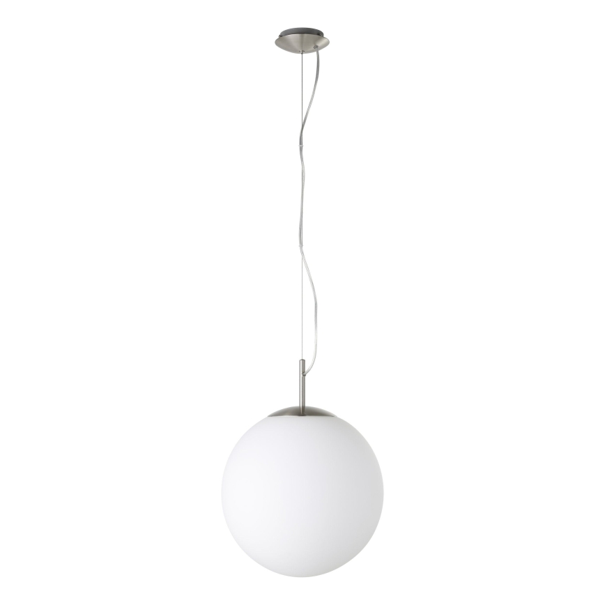 Eglo 63269 - Lampadario a sospensione con cavo PIEDALE 1xE27/60W/230V Ø 35 cm cromo opaco