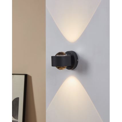 Eglo 64496 - Applique LED ONO PRO 2xLED/2,5W/230V antracite