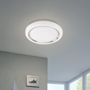 Eglo 64529 - Plafoniera dimmerabile RGBW CAPASSO-C LED/17W/230V bianco
