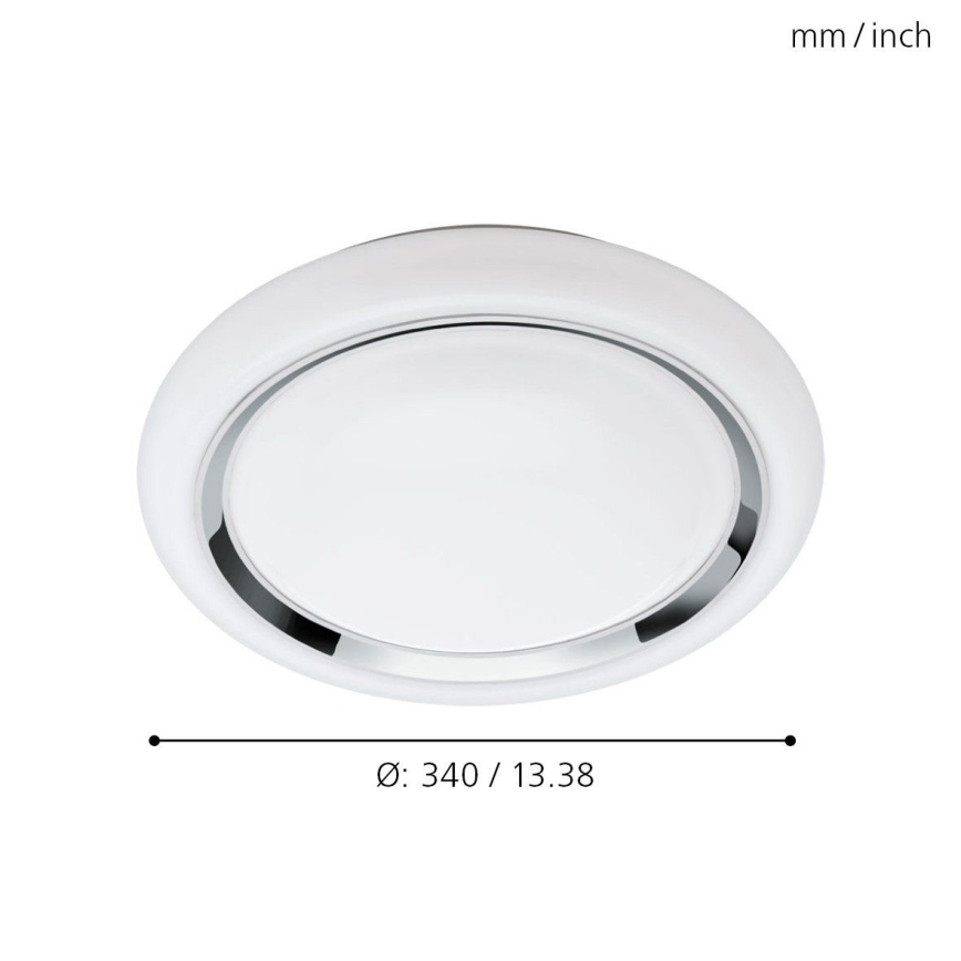 Eglo 64529 - Plafoniera dimmerabile RGBW CAPASSO-C LED/17W/230V bianco