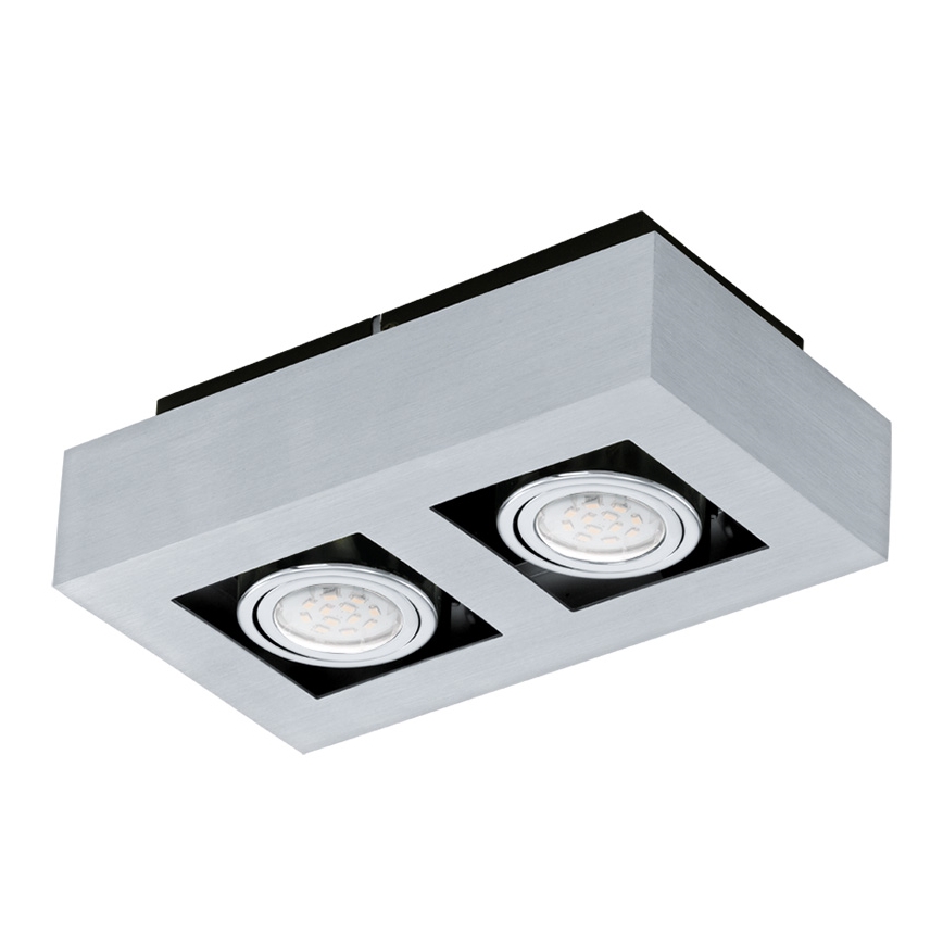Eglo 64695 - Faretto LED LOKE PRO 2xGU10/5W/230V 3000K cromo opaco