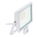 Eglo 64874 - Riflettore LED con sensore FILETTI LED/10W/230V 3000K IP44 bianco