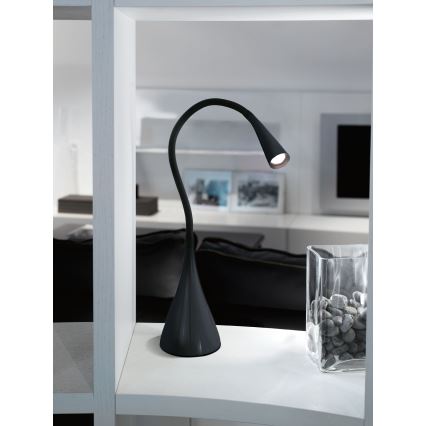 Eglo 64975 - LED Dimmerabile flessibile lampada da tavolo SNAPORA PRO LED/3,5W/230V 3000K nero