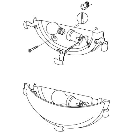 Eglo - Applique 1xE27/60W/230V in vetro alabastrino
