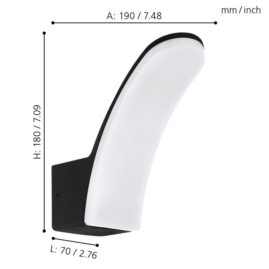 Eglo 74021 - Applique a LED da esterno LACONELLA LED/11,5W/230V 4000K IP44