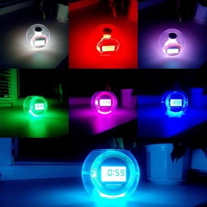 Eglo 75209 - Orologio LED ALARM CLOCK 3xAAA