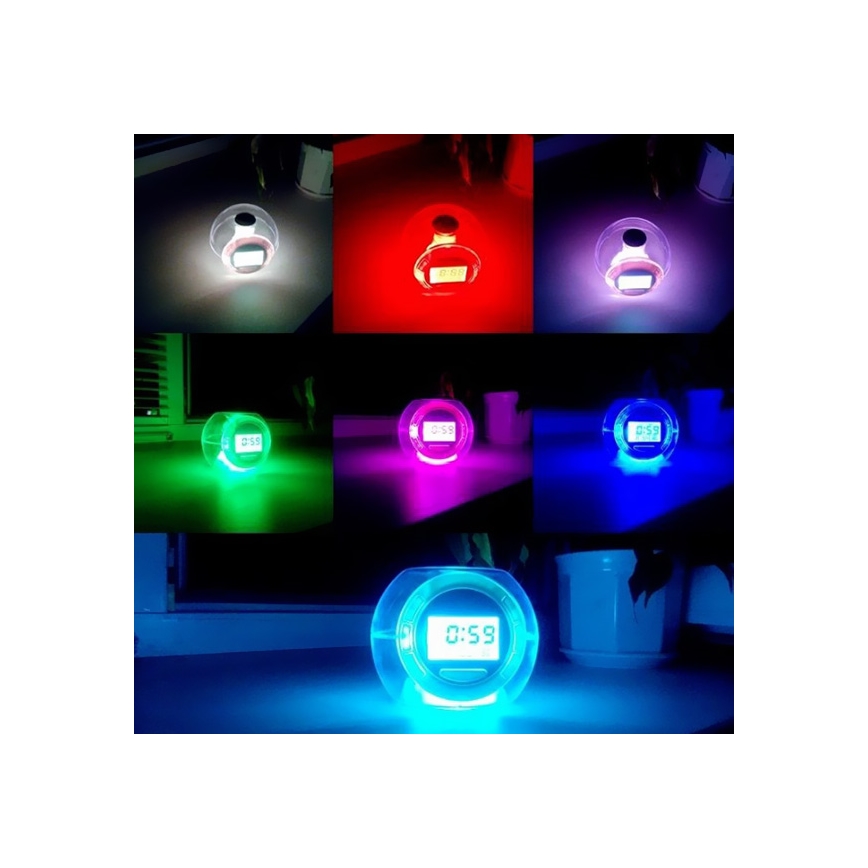 Eglo 75209 - Orologio LED ALARM CLOCK 3xAAA