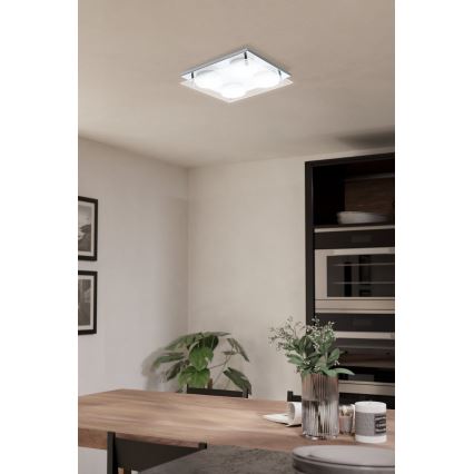 Eglo 75329 - Plafoniera LED ABIOLA 4xLED/6W/230V cromo lucido