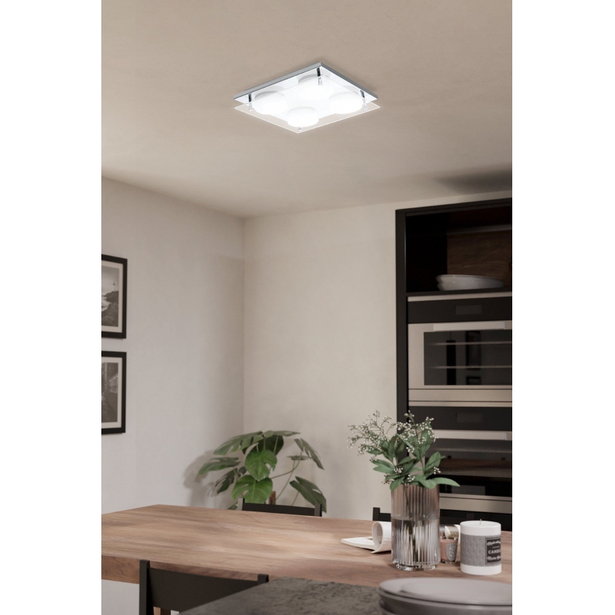 Eglo 75329 - Plafoniera LED ABIOLA 4xLED/6W/230V cromo lucido