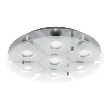 Eglo 75343 - Lampada da soffitto LED dimmerabile CABO-SD 7xGU10/5W/230V Ø 46 cm cromo satinato