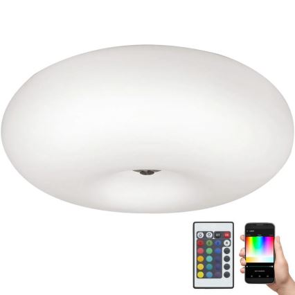 Eglo 75353 - Plafoniera dimmerabile RGBW OPTICA-C 2xE27/7,5W/230V diametro 35 cm + telecomando