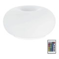 Eglo 75355 - LED RGB Lampada da tavolo dimmerabile OPTICA-C 2xE27/7,5W/230V diametro 28 cm + telecomando