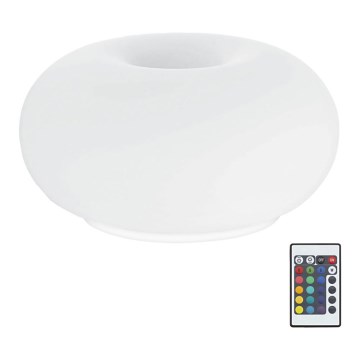 Eglo 75355 - LED RGB Lampada da tavolo dimmerabile OPTICA-C 2xE27/7,5W/230V diametro 28 cm + telecomando
