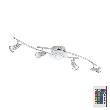 Eglo 75377 - Faretto LED RGB dimmerabile VALLIDA-C 5xGU10/4W/230V con telecomando
