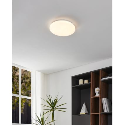 Eglo - Plafoniera LED con sensore di movimento LED/15,5W/230V 3000K diametro 33 cm bianco