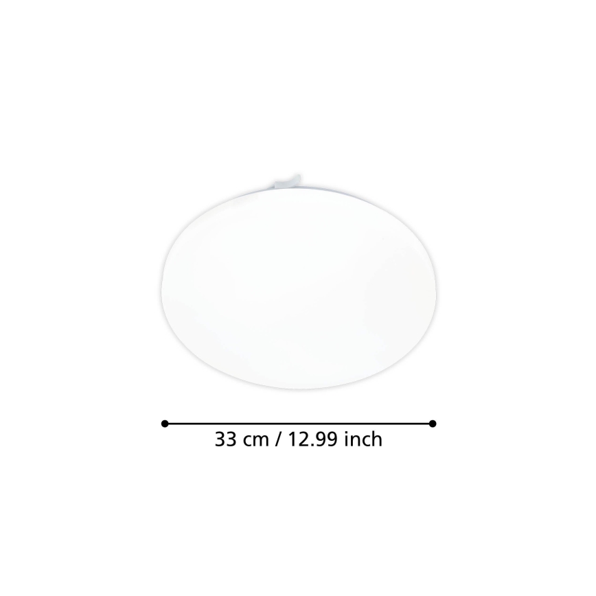 Eglo - Plafoniera LED con sensore di movimento LED/15,5W/230V 3000K diametro 33 cm bianco
