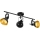 Eglo 75513 - Faretto THORNTON 3xE14/28W/230V nero/oro