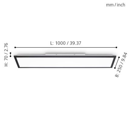 Eglo - Pannello LED Dimmerabile LED/25W/230V 2700-5000K + telecomando