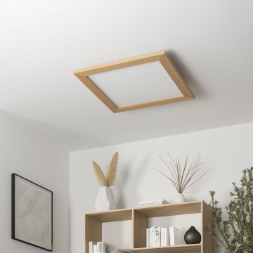 Eglo 75643 - Lampada da soffitto LED CALEMAR LED/19W/230V 4000K 43,7x43,7 cm rovere