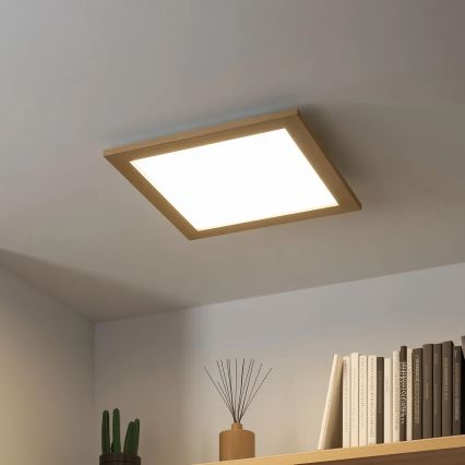 Eglo 75643 - Lampada da soffitto LED CALEMAR LED/19W/230V 4000K 43,7x43,7 cm rovere
