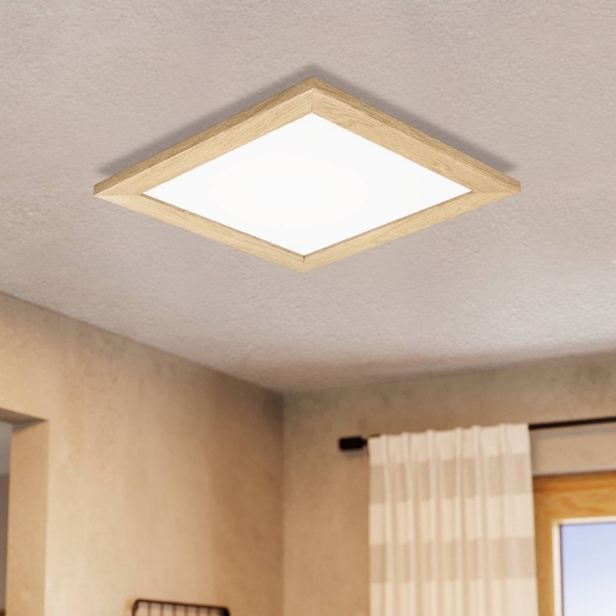Eglo 75643 - Plafoniera LED CALEMAR LED/19W/230V 4000K 43,7x 43,7 cm marrone