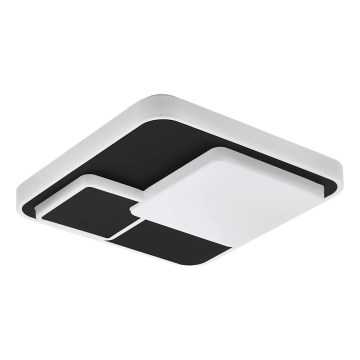 Eglo 75667 - Plafoniera LED LEPRESO LED/19,5W/230V 38,5x38,5 cm nero