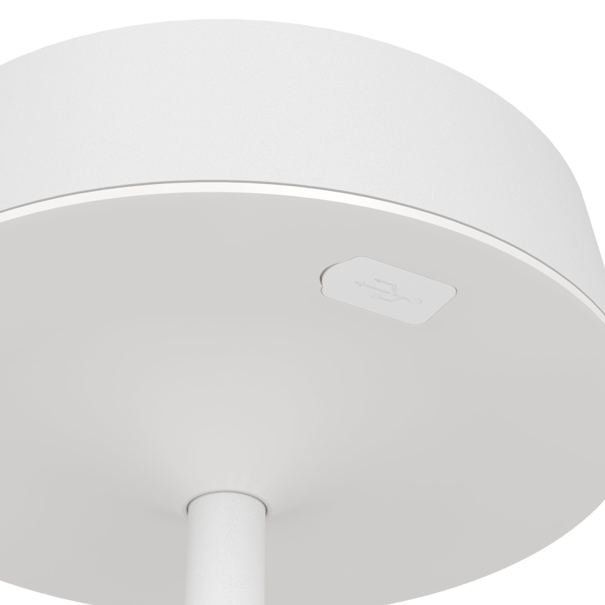 Eglo - Lampada da tavolo LED solare ricaricabile dimmerabile a sfioramento LED/3W/5V 3000-6000K 1800 mAh IP44 bianca