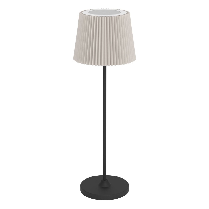Eglo - Lampada da tavolo ricaricabile a LED dimmerabile a sfioramento LED/3,8W/5V 2400/3000/4000K 2000 mAh nero/crema