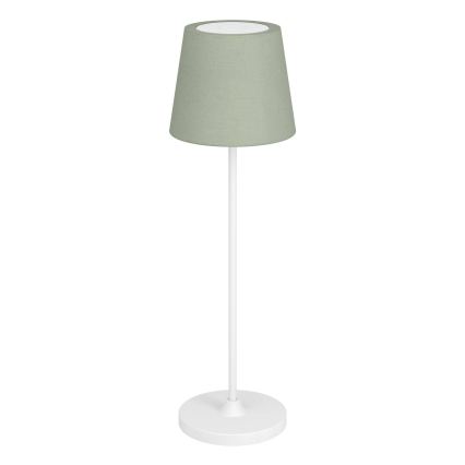 Eglo - Lampada da tavolo LED ricaricabile dimmerabile con touch LED/3,8W/5V 2400/3000/4000K 2000 mAh bianco/verde