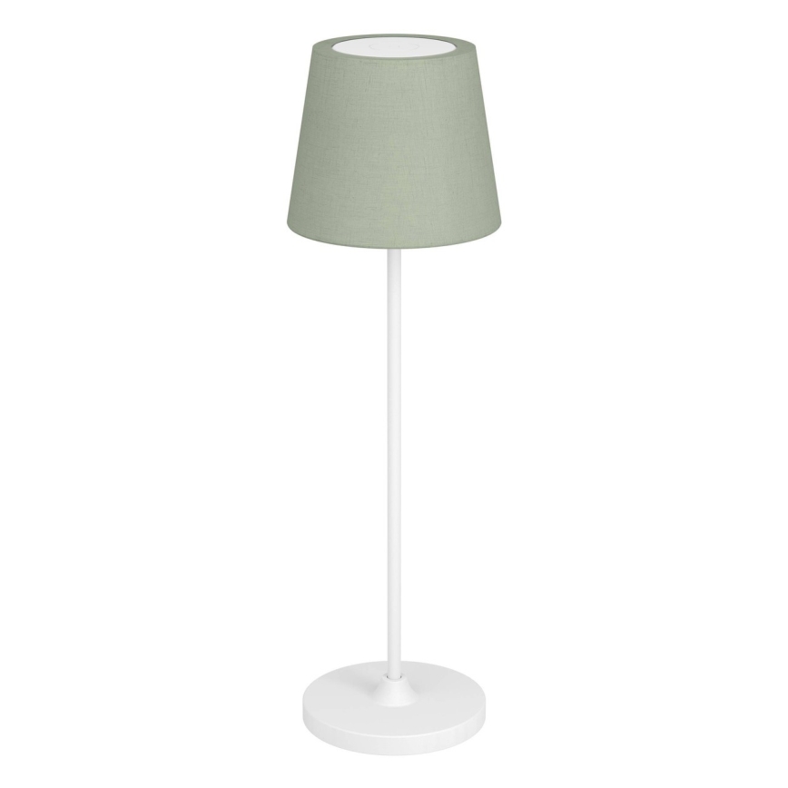 Eglo - Lampada da tavolo LED ricaricabile dimmerabile con touch LED/3,8W/5V 2400/3000/4000K 2000 mAh bianco/verde