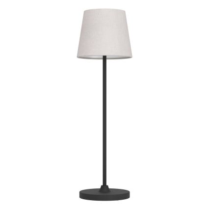 Eglo - Lampada da tavolo ricaricabile dimmerabile a sfioramento LED/3,8W/5V 2400/3000/4000K 2000 mAh nero/crema