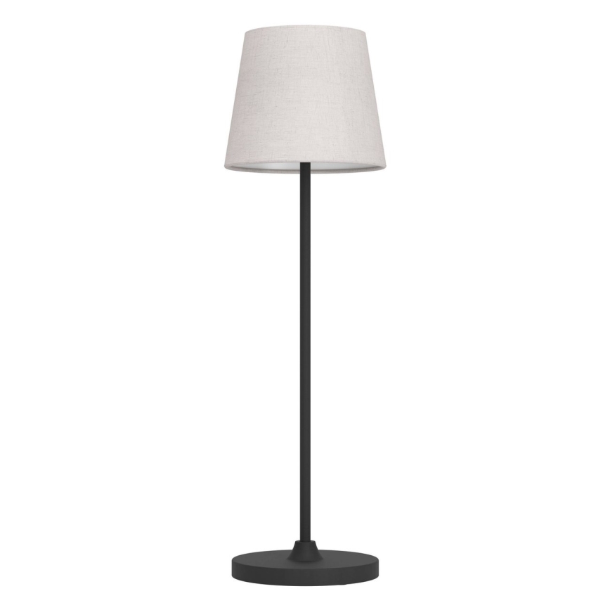 Eglo - Lampada da tavolo ricaricabile dimmerabile a sfioramento LED/3,8W/5V 2400/3000/4000K 2000 mAh nero/crema
