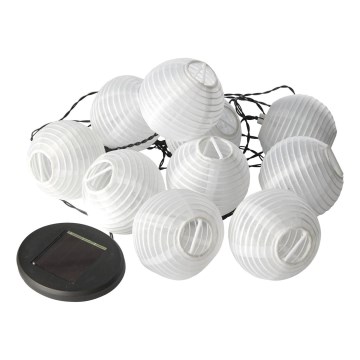 Eglo 780347 - Catena luminosa solare a LED, 10 LED, 4,3 m, 300 mAh, IP44