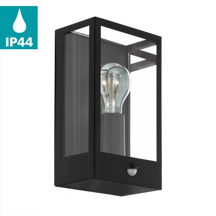 Eglo 780422 - Lampada da parete esterna con sensore ALGECIRAS 1xE27/60W/230V IP44