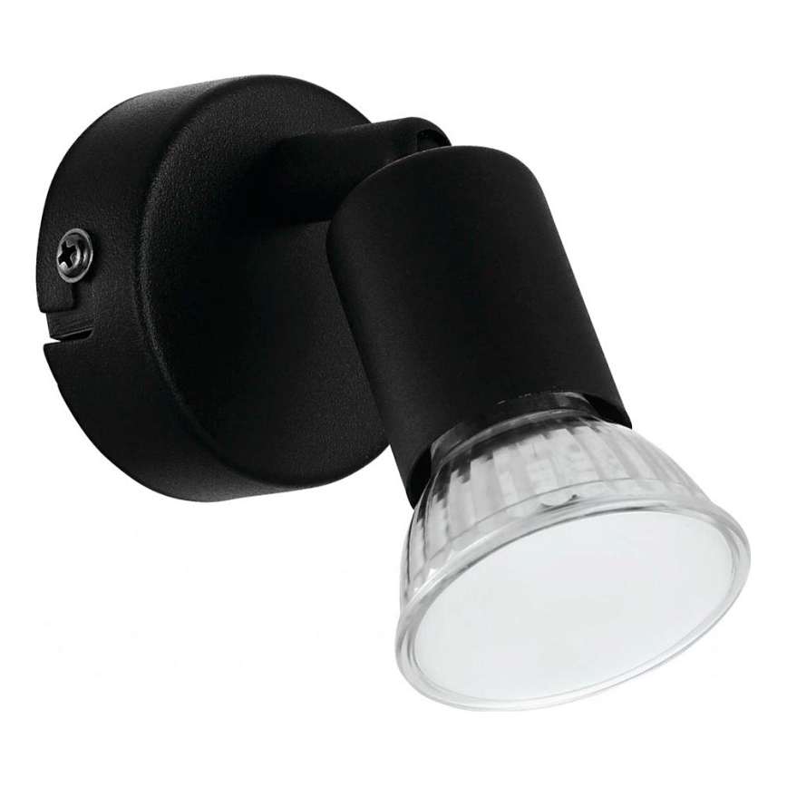 Eglo 780457 - Luce Spot da parete a LED ESCALERA 1xGU10/2,8W/230V 3000K nero