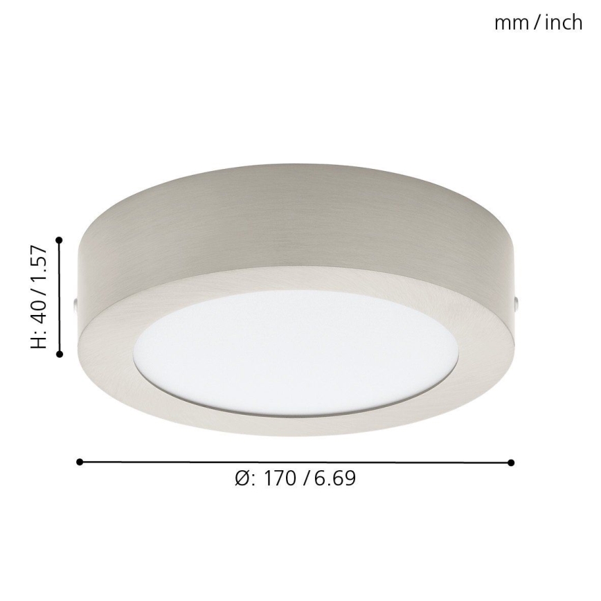 Eglo 78213 - Plafoniera FUEVA LED/10,9W/230V Ø 17 cm